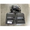 Image 2 : 2 STAR MICRONICS THERMAL RECEIPT PRINTERS MODEL TSP100 WITH POWER ADAPTERS