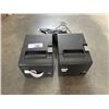 Image 1 : 2 EPSON THERMAL RECEIPT PRINTERS MODEL TM-T20II WITH POWER ADAPTERS