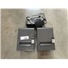 Image 2 : 2 EPSON THERMAL RECEIPT PRINTERS MODEL TM-T20II WITH POWER ADAPTERS