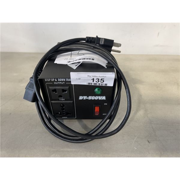 STEP UP AND DOWN TRANSFORMER MODEL DT-500VA