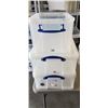 Image 2 : LOT OF 5 PLASTIC TOTES WITH ATTACHED LID