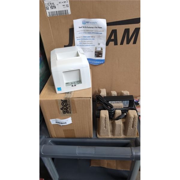 NEW OPEN BOX STAR MICRONICS THERMAL PRINTER, MODEL TSP654IICLOUDPRNT-24