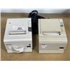 Image 1 : 2 EPSON THERMAL RECEIPT PRINTERS MODELTM-T8811 AND TM-T88V1 WITH POWER ADAPTERS