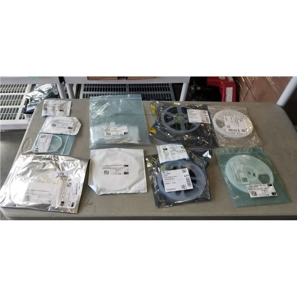 VARIOUS BAGS OF ASSORTED INTEGRAL ELECTRICAL ASSEMBLING COMPONENTS