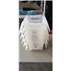 Image 1 : 5 ULINE PLASTIC TOTES WITH ATTACHED LID, GOOD CONDITION, NO CRACKS