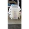 Image 1 : 5 ULINE PLASTIC TOTES WITH ATTACHED LID, GOOD CONDITION, NO CRACKS