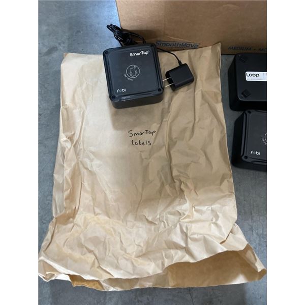 LARGE BOX OF TAP DEVICES AND POWER SUPPLIES