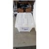 Image 3 : 6 ULINE PLASTIC TOTES WITH ATTACHED LID, GOOD CONDITION, NO CRACKS