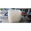 Image 1 : 5 ULINE PLASTIC TOTES WITH ATTACHED LID, GOOD CONDITION, NO CRACKS