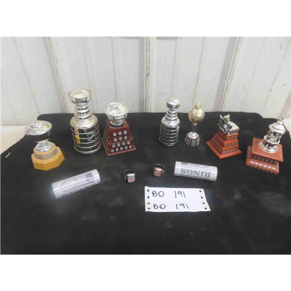 Set of Vintage McDonalds Hockey Trophies Plus Cleveland 