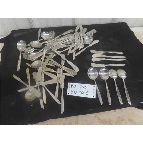 Vintage CNR Stainless Steel Railway Cutlery Lot 