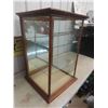 Image 2 : Antique General Store Counter Display Case with 2 Glass Shelves 