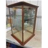 Image 3 : Antique General Store Counter Display Case with 2 Glass Shelves 