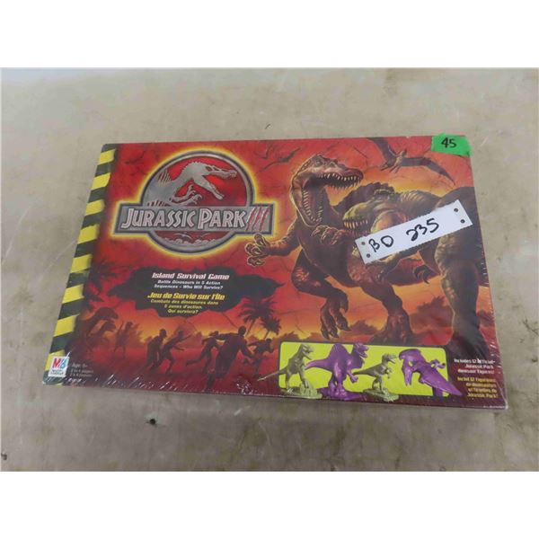 Sealed! Vintage 2001 Jurassic Park Board Game Island Survival