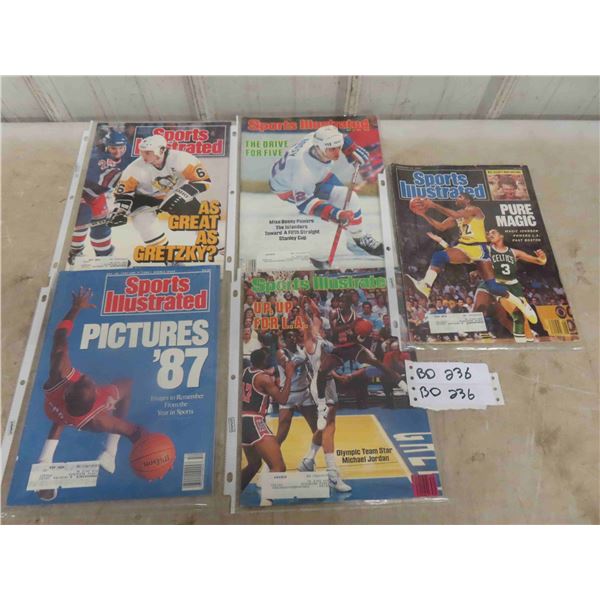Vintage 1980s Sports Illustrated Lot: Hall of Famers, Michael 