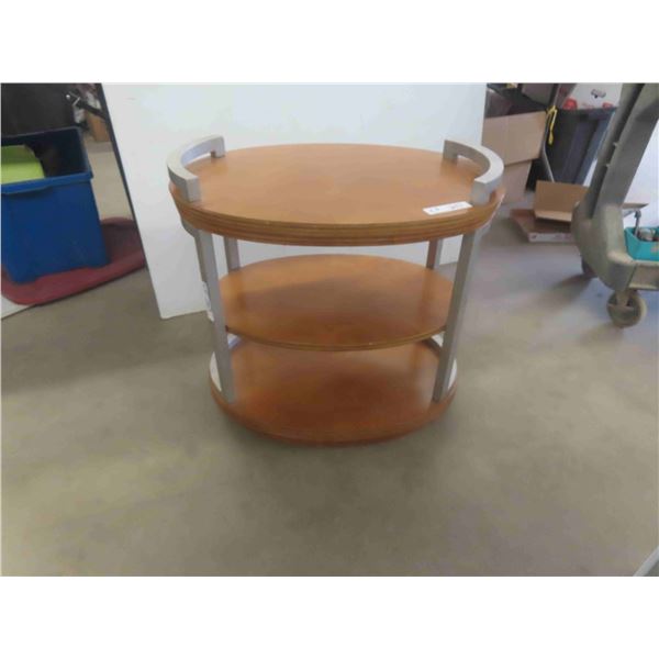 3 Tier Stand Rolling with Tapestry 24'' x 26'' x 25'' 