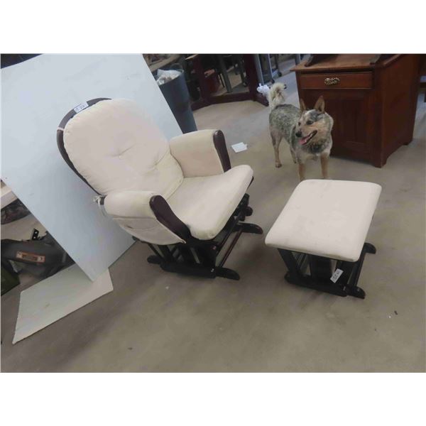 Gliding Rocker with Ottoman 
