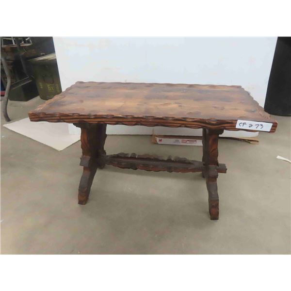 Rustic Stand 17'' x 28'' x 15'' , Seems Like Burn Art 