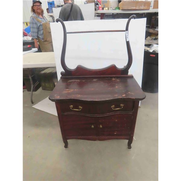 Washstand with Towel Rack 49'' x 32'' x 19'' 