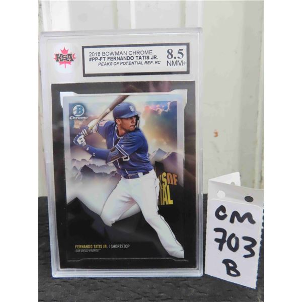 Graded Fernando Tatis Jr Rookie Baseball Card