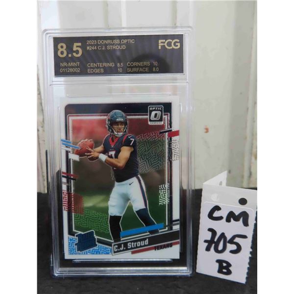 Graded CJ Stroud Rookie Football Card 