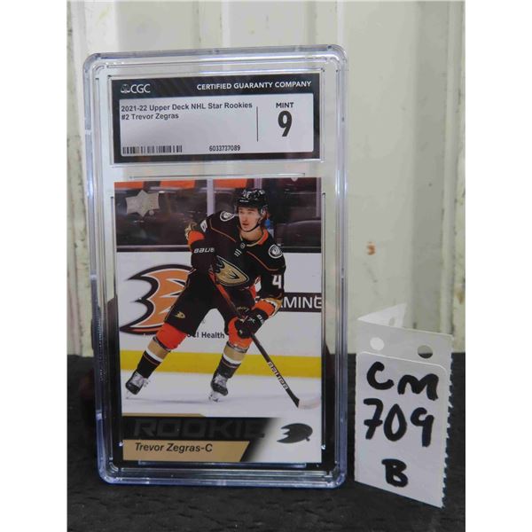 Graded Trevor Segras Rookie Anaheim Ducks Card