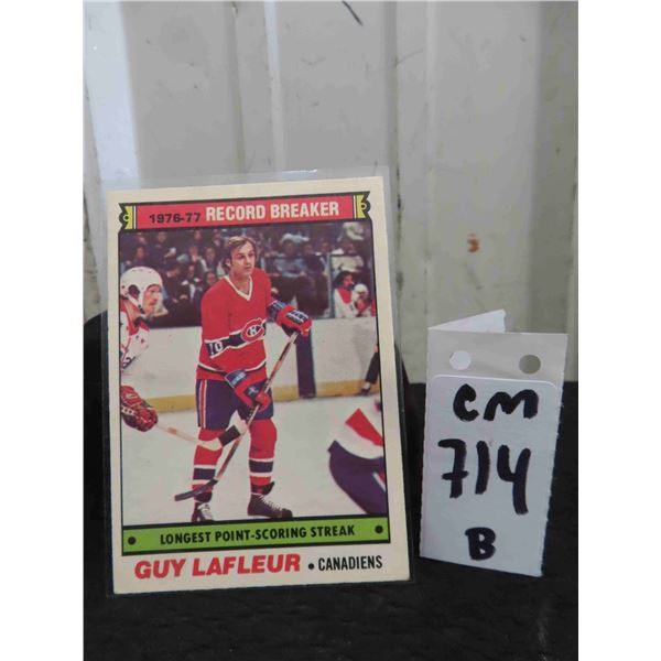 Guy Lafleur Montreal Canadiens Card 