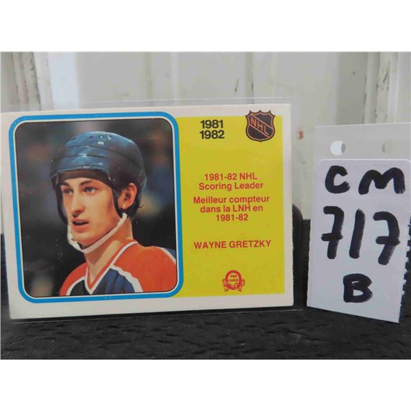 Wayne Gretzky Edmonton Oilers Card