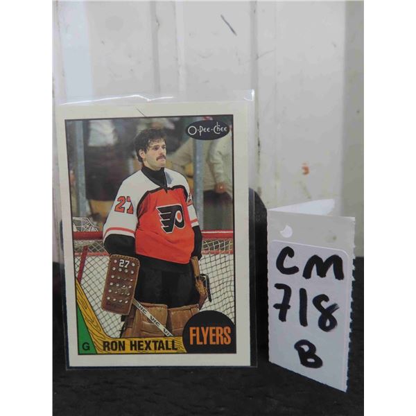 Ron Hextall Rookie Philadelphia Flyers Card