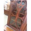 Image 8 : Walnut China Cabinet 69" x 18" x 40" , 1 Pane of Glass