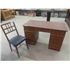 Image 1 : Desk 29" x 48" x 24" with Chair 