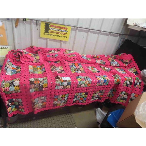 Hand Stitched Antique Blanket Cover 