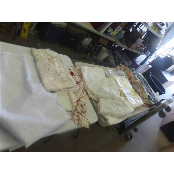 Table Cloths, Blankets, Doily's, Plus.