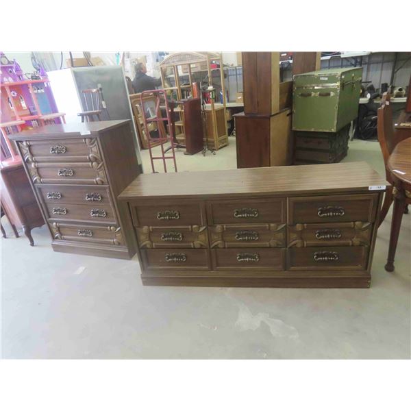 2 Dressers 30" x 66" x 18" & 45" x 36" x 18" 