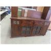 Image 2 : Long TV Stand with Hutch 70'' x 72'' x 20'' 
