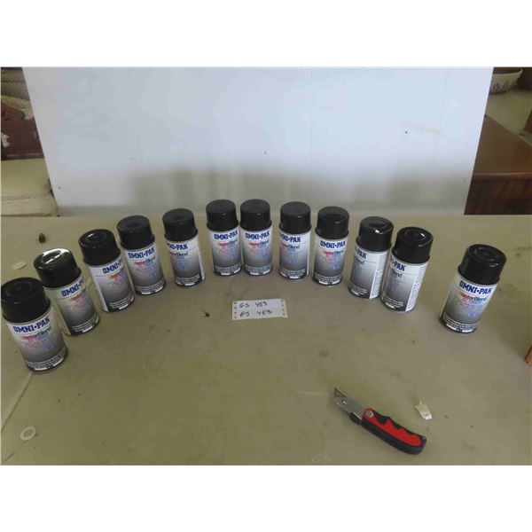 12 Omni Pak (New) Spray Paints 