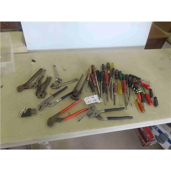 Screwdrivers, Plyers, Crescent Wrench, Allen Wrenches