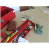 Image 6 : Red Metal Tool Box with Odds Tools, Tool Kit 