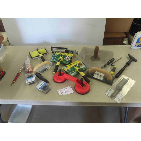 Trowels , Caulking Guns , Drywall , Screws & More. 