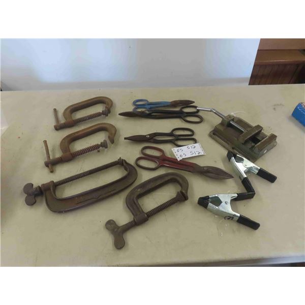 C Clamp, Snips, Drill Press Vice & More 