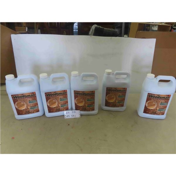 Woodsman Exterior Wood Stain (5) x 3.78L , Total