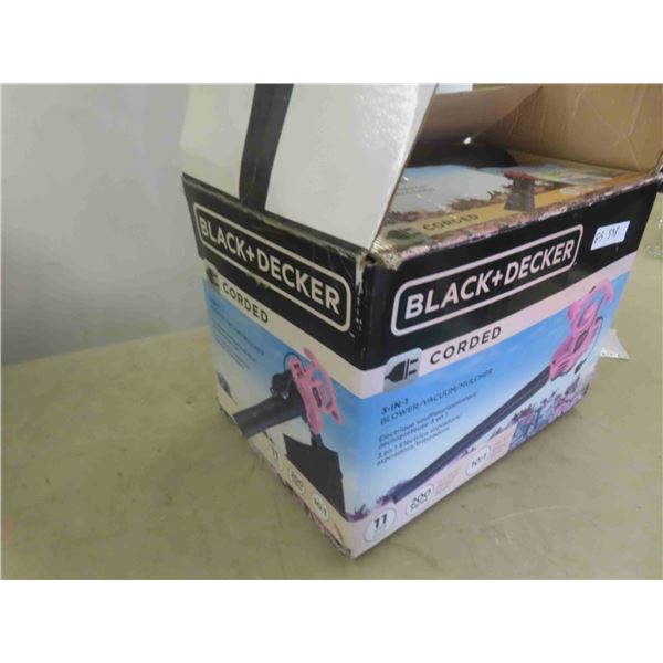 Black & Decker Power 3 in 1 Blower/Vac/Mulcher 11amp 