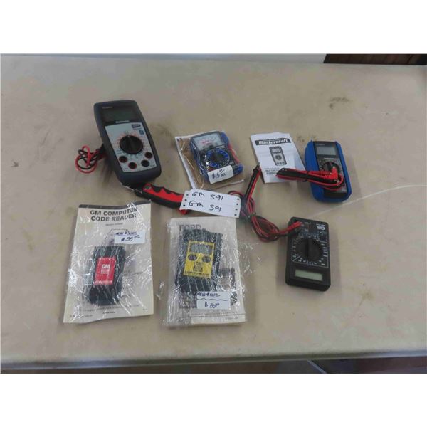 Tester, Multi Meter, GM Code Reader, Ford Code 