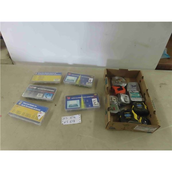 Tape Measure, Various Hardware Kits, Lock Washer, 