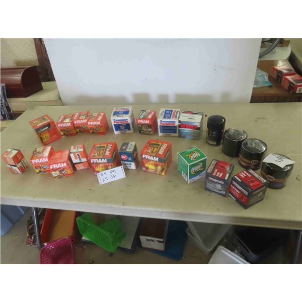 Various Oil Filters 