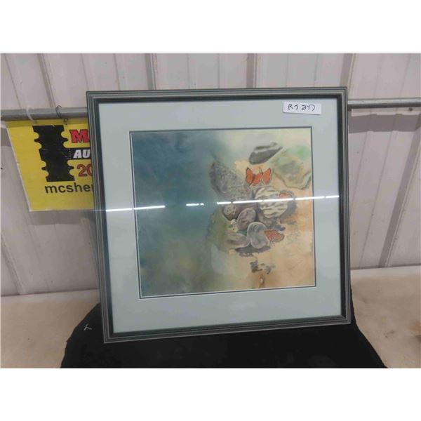 Acrylic Painting 'Windborn' by Renate Petersen 22'' x 23'' 