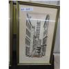 Image 3 : Pair of Vintage Framed Prints of Old Montreal 12'' x 20'' 