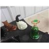 Image 6 : 6 Vintage Avon Bottles : 5 Dogs, 1 Bell. 