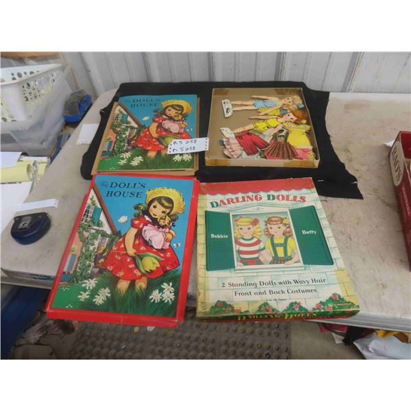 2 Boxes of 1930s Doll Cut Outs 