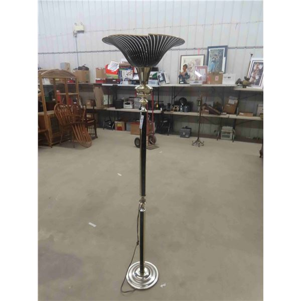 Funky Modern Floor Lamp- Crack on Shade